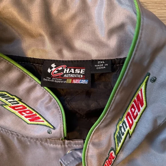 Rare Y2K Diet Mountain Dew Dale Earnhardt Jr. Nascar Chase Authentics Jacket - Picture 4 of 4